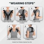 Back Posture Relief Belt - being worn for back support